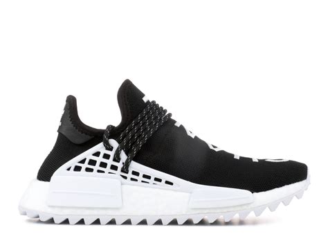 chanel x pharrell x adidas nmd hu black white